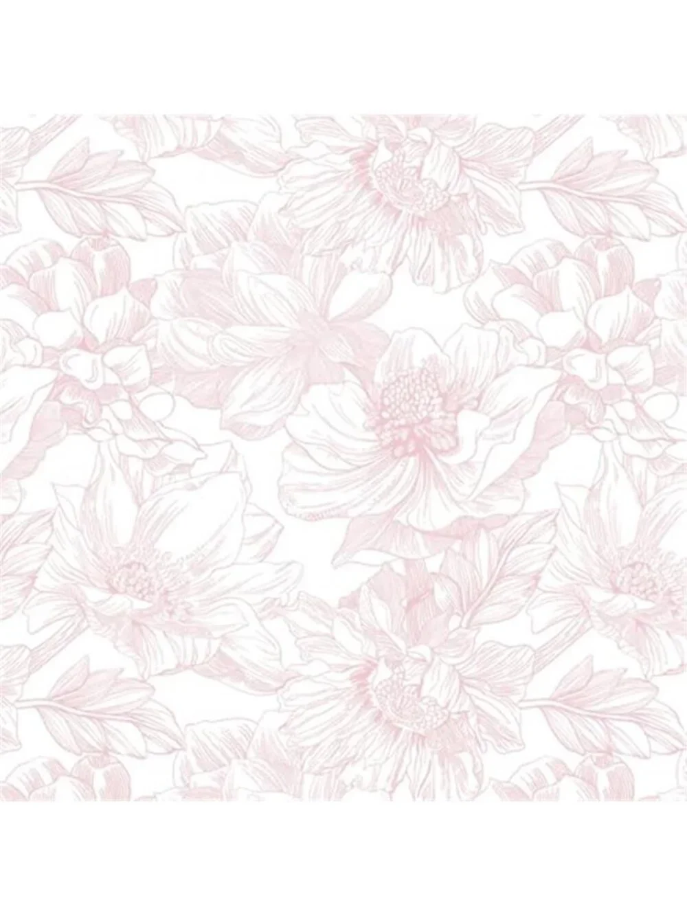 Boho Floral Peel Stick Wallpaper White Pink Removable Self Adhesive Vinyl Decor